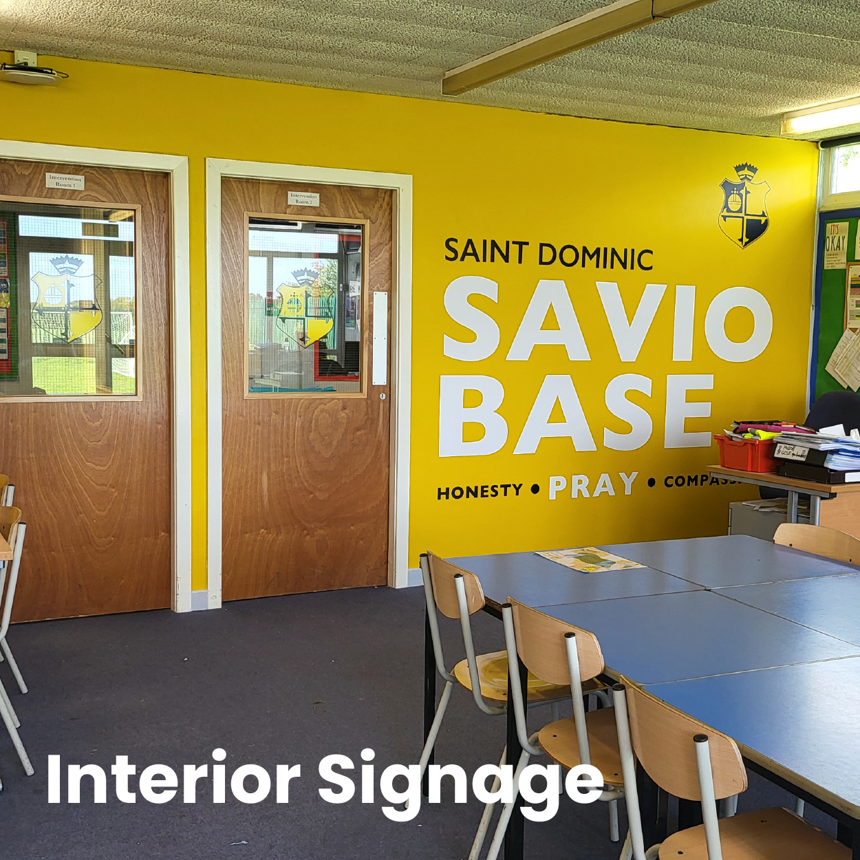 School classroom walls displays for all schools within Merseyside