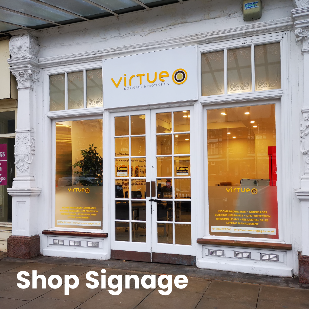 Shop singage that really stand out with knowsley