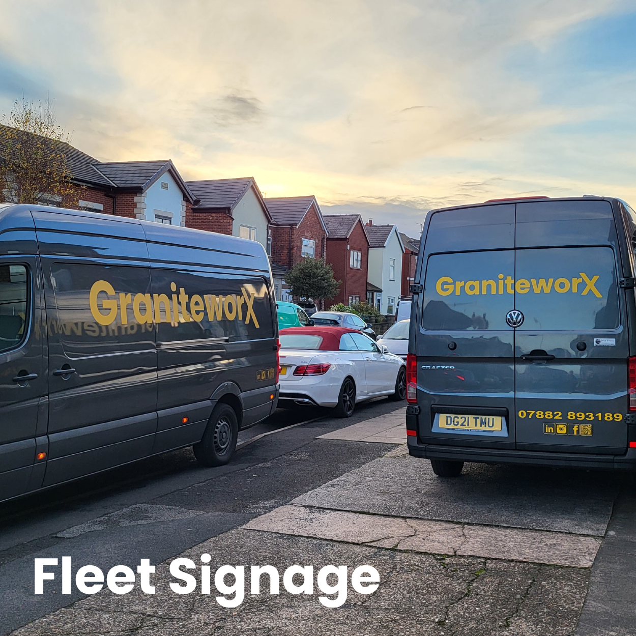 Fleet vehicle decals for all liverpool business